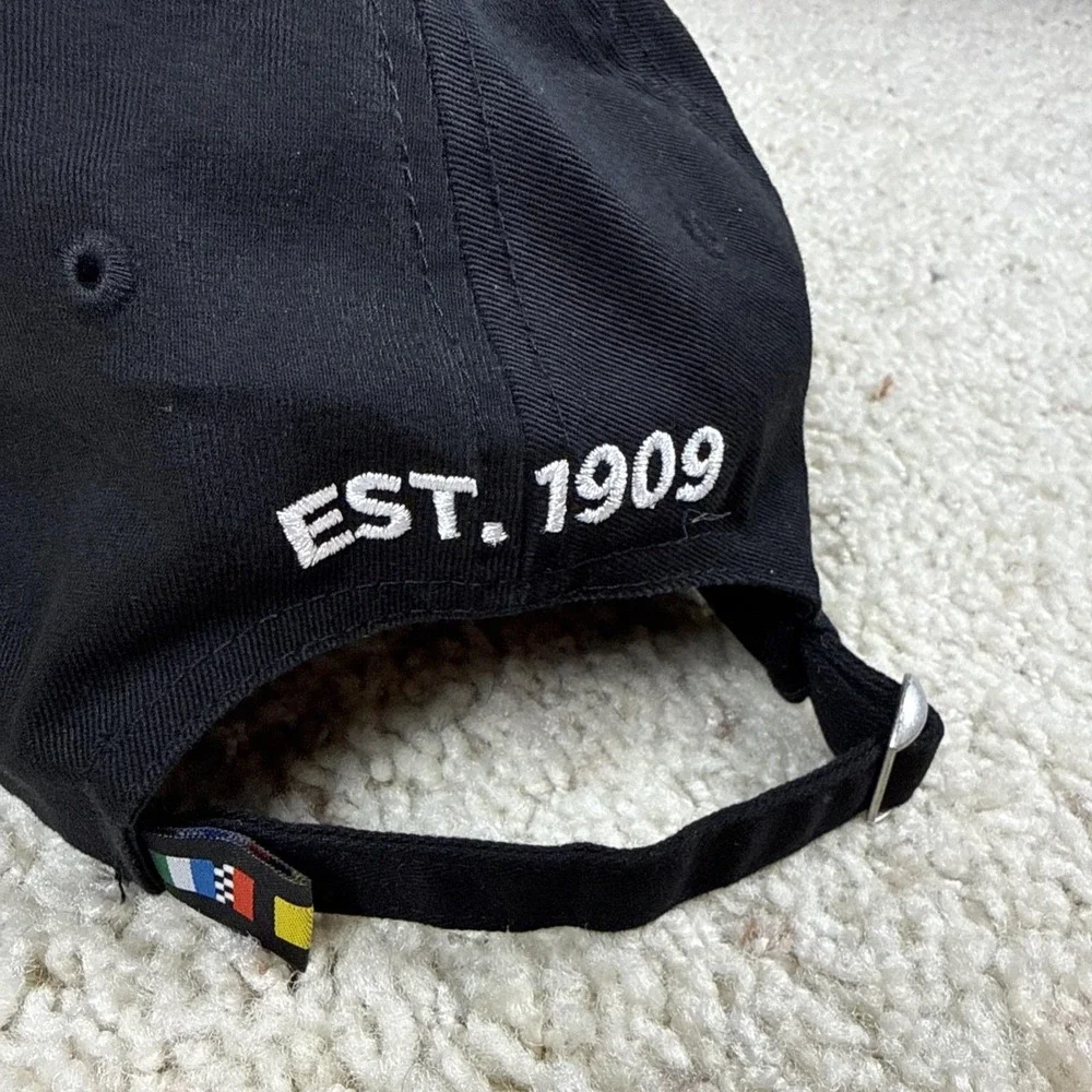 Vintage Y2K Indianapolis Motor Speedway IMS Wing Wheel EST 1909 Black Strapback